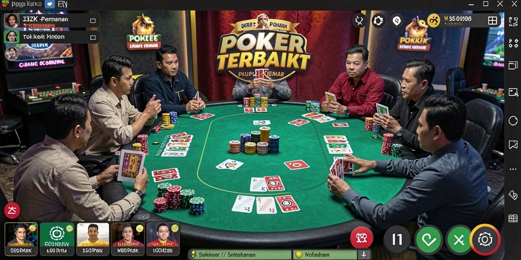 Gameplay Poker yang seru dan mendebarkan di 33ZK.