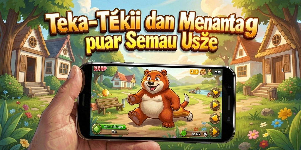 Screenshot gameplay 55RP menampilkan tantangan teka-teki yang menarik.