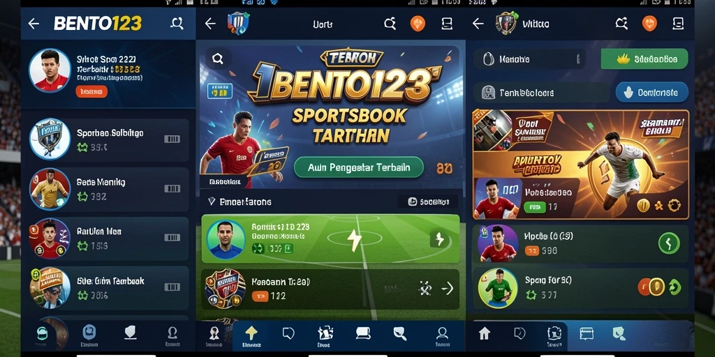 Screenshot utama <strong>BENTO123</strong> menampilkan antarmuka taruhan olahraga yang menarik dan informatif.