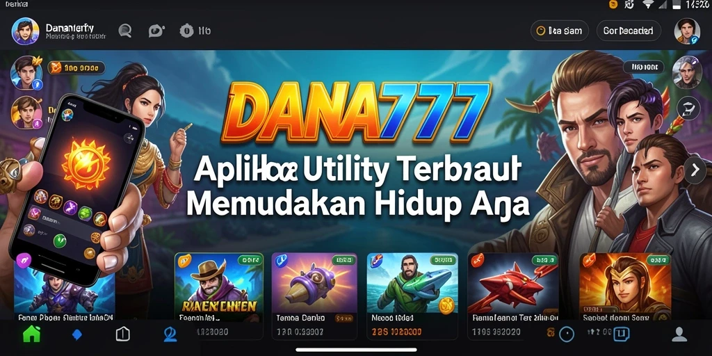 Tampilan antarmuka pengguna DANA777 yang intuitif dan menarik.