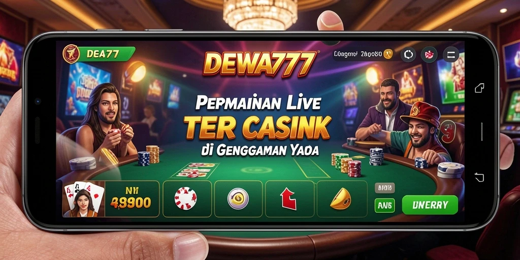 Tampilan menarik dari permainan Live Casino DEWA777 yang mendebarkan.