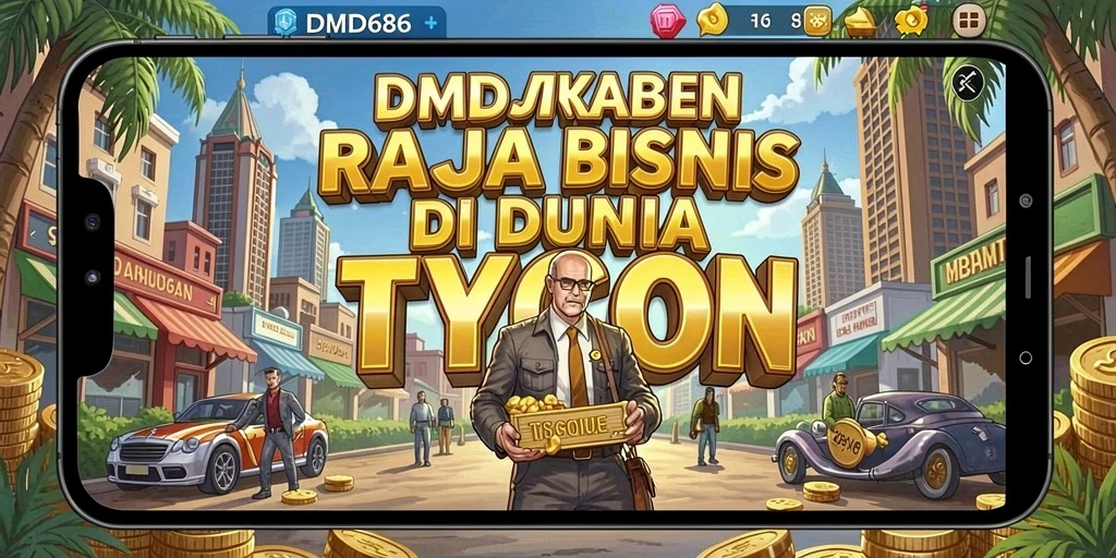 Tampilan gameplay DMD686 yang menarik dan strategis di dunia Tycoon.