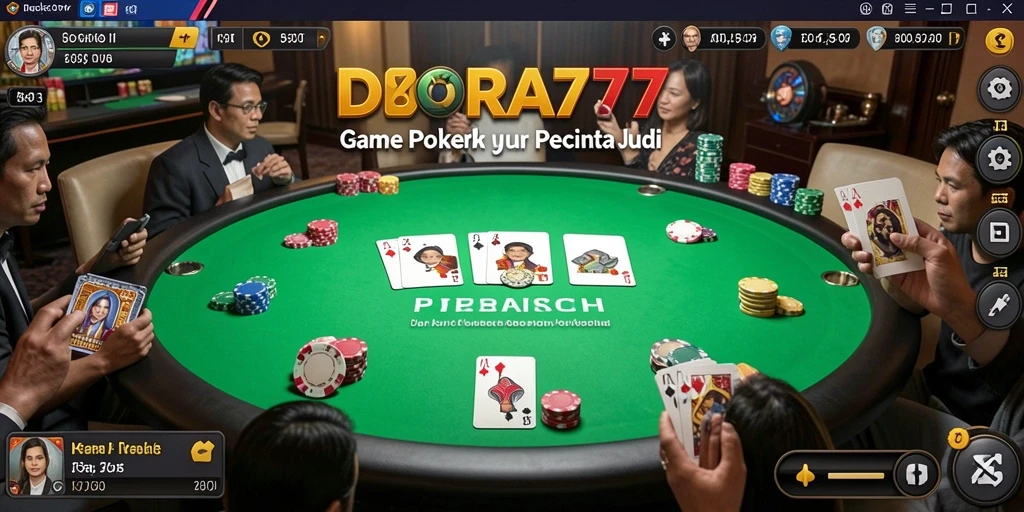 Tampilan gameplay DORA77 yang seru dan menegangkan saat bermain Poker.
