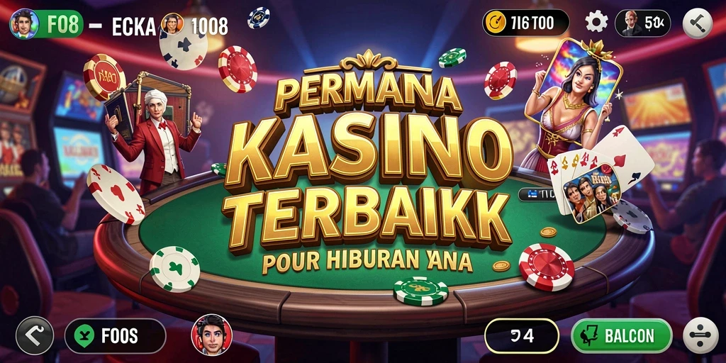 Screenshot F08 menunjukkan aksi gameplay Kasino yang seru.