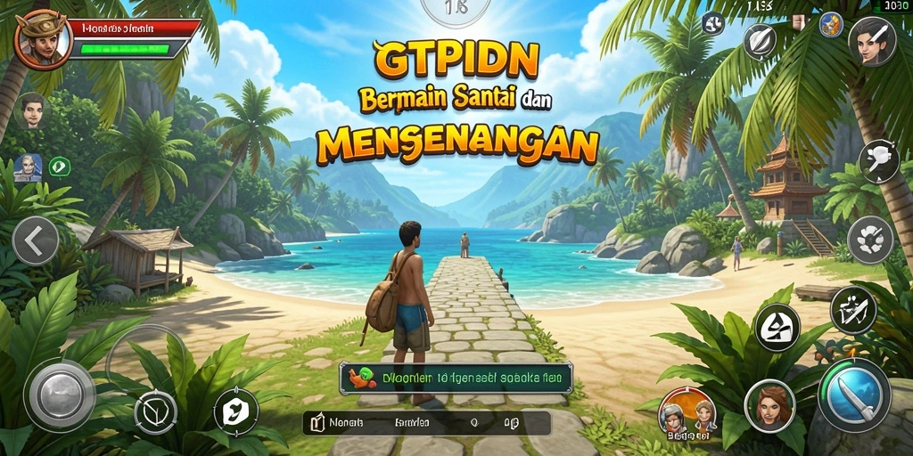 Tampilan gameplay GTPIDN yang cerah dan menarik.