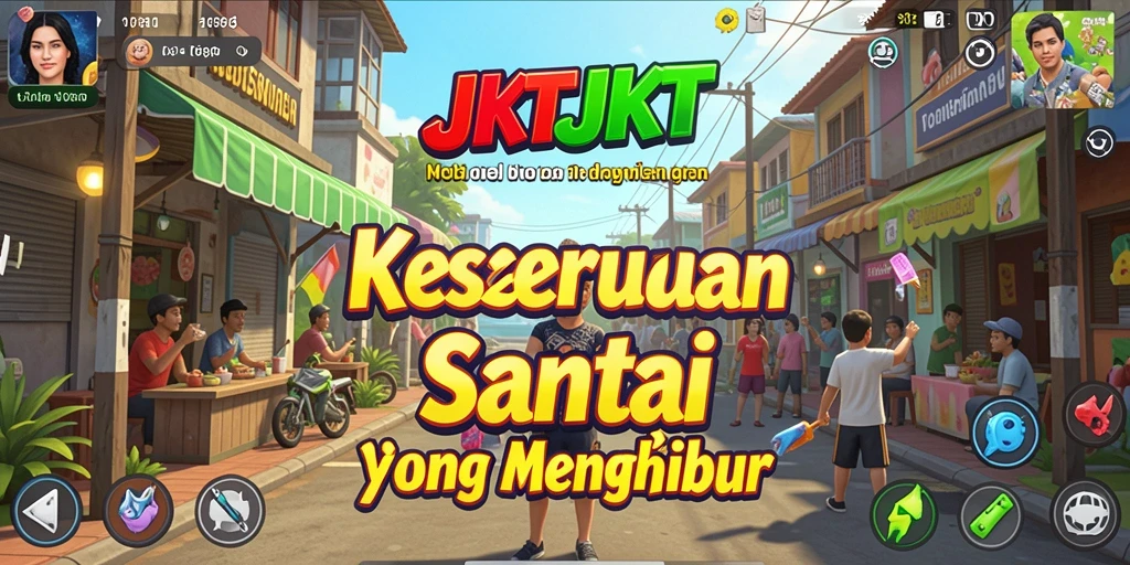 Tampilan gameplay JKTJKT yang menyenangkan dan interaktif.