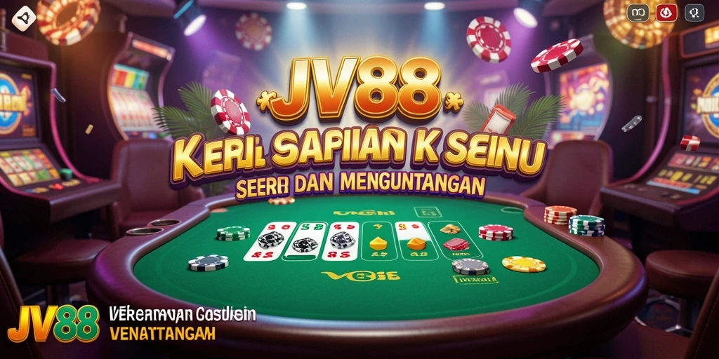Tampilan menarik dari gameplay Kasino JV88.