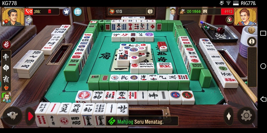 Screenshot gameplay Mahjong yang menarik dan penuh tantangan.