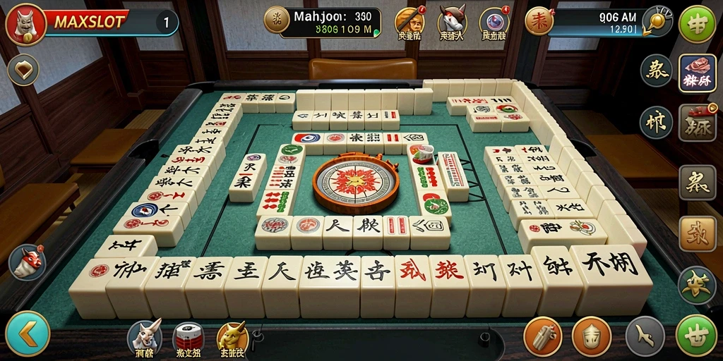 Tampilan gameplay seru dari MAXSLOT dengan berbagai level Mahjong.
