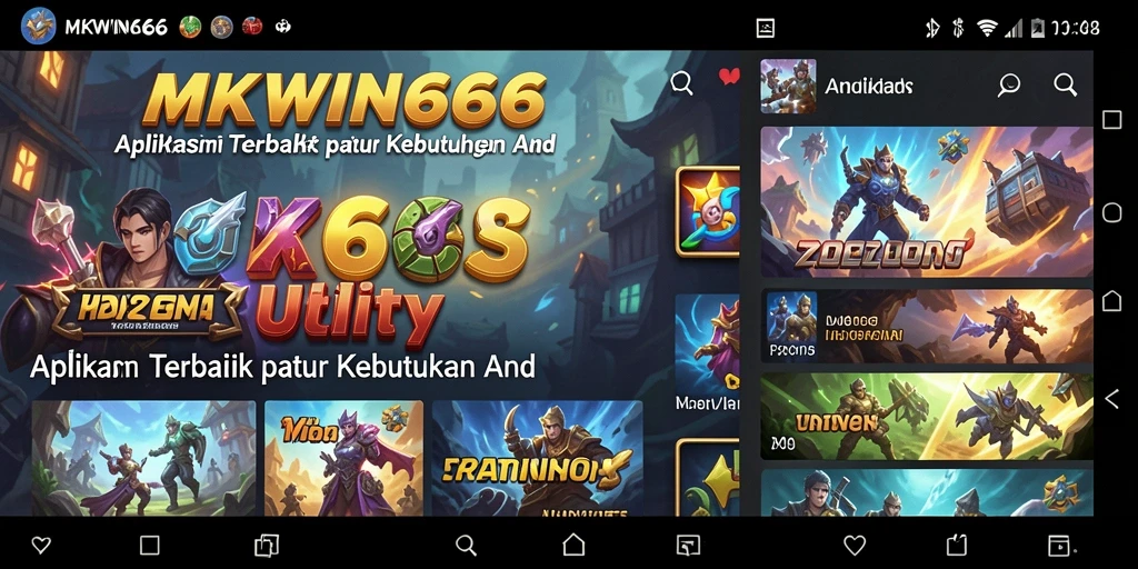 Tampilan antarmuka utama MKWIN666 dengan fitur-fitur Utility.