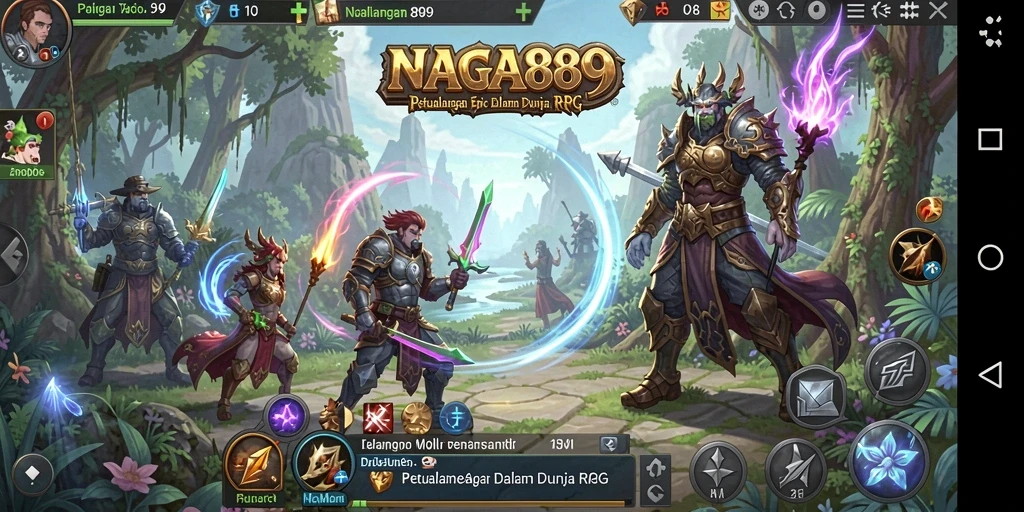 Tangkapan layar gameplay <strong>NAGA889</strong> menampilkan aksi mendebarkan di dunia RPG.