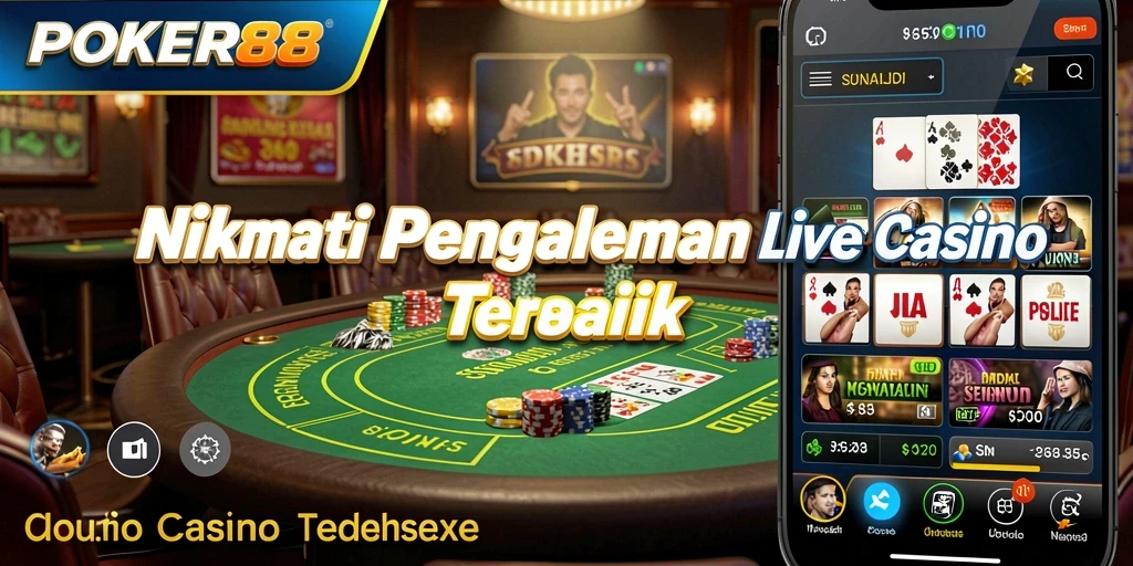 Tampilan gameplay menarik dari POKER88 Live Casino.