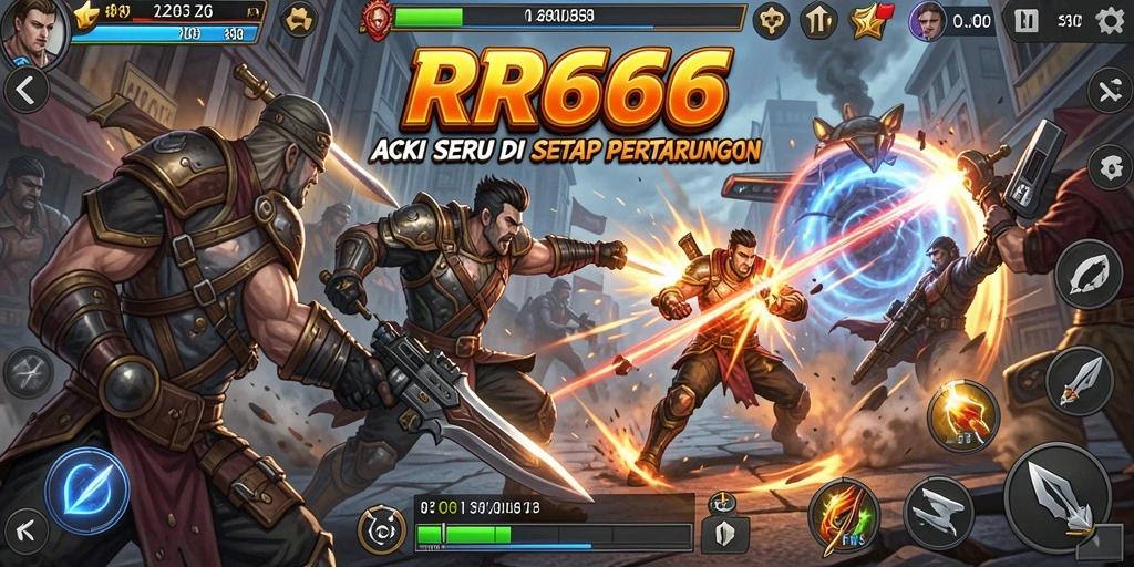 Gameplay action yang mendebarkan dan penuh aksi di RR666.