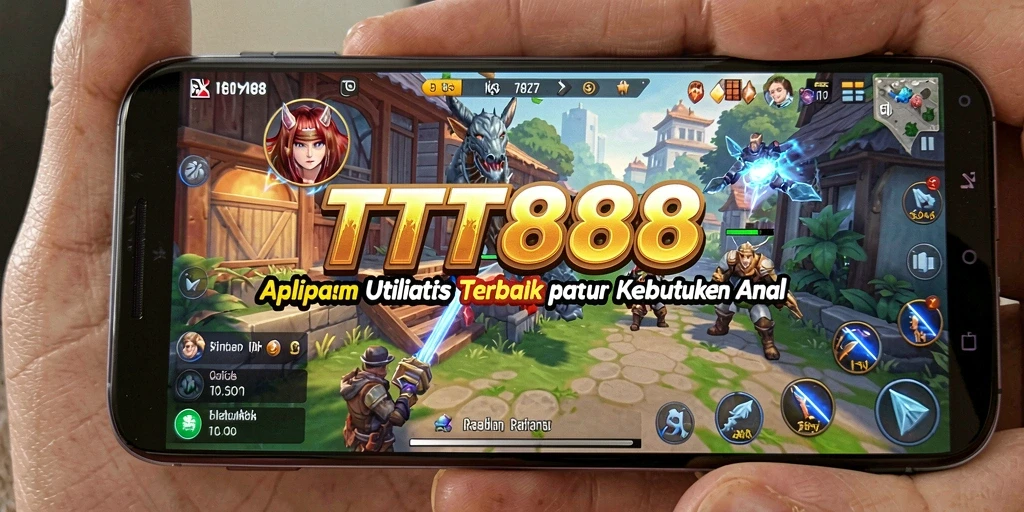 Tampilan antarmuka pengguna TTT888 yang sederhana dan efektif.